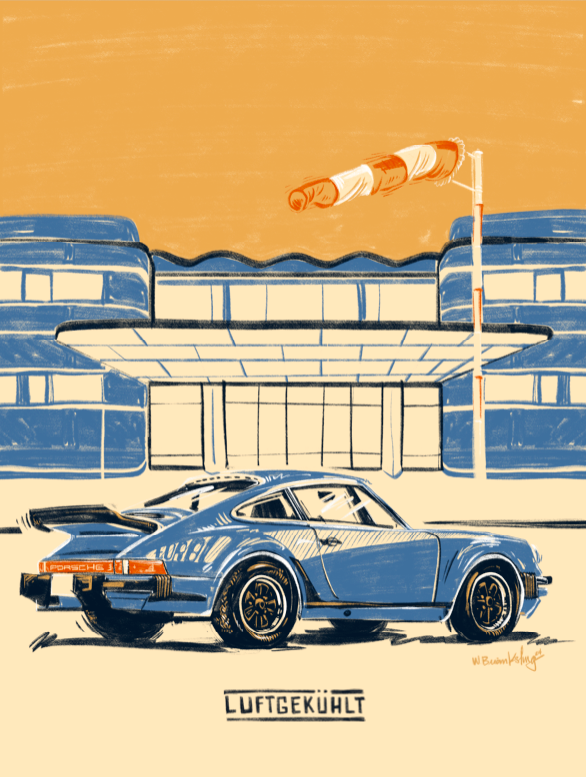 Luftgekühlt Copenhagen art poster.